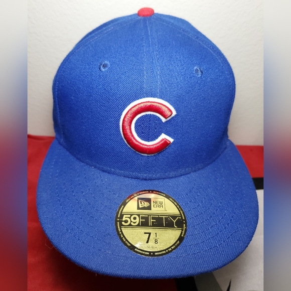 Chicago Cubs new era cap 59 fifty baseball hat Size  7 1/8 - Picture 2 of 10